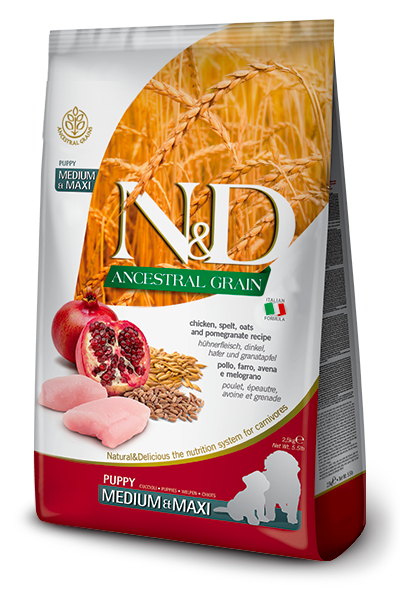 N&D AG Chicken & Pomegranate Puppy Medium & Maxi 12kg